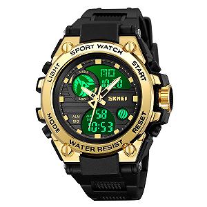 Годинник Skmei 2360BKGD Black-Gold synthetic.ua - Фото 1