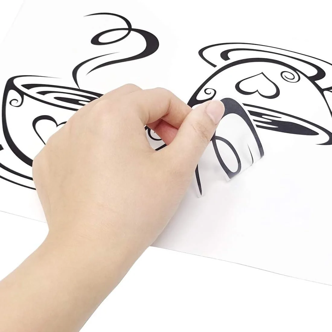 Наклейки на стіну Coffee Time Cups для кухні 2 набори, фото №5