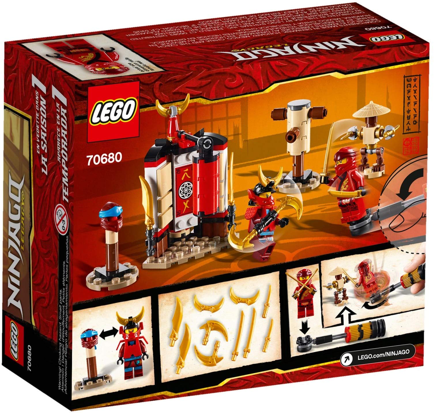 Блоки LEGO NINJAGO 70680 Набір для тренувань у храмі, фото №3