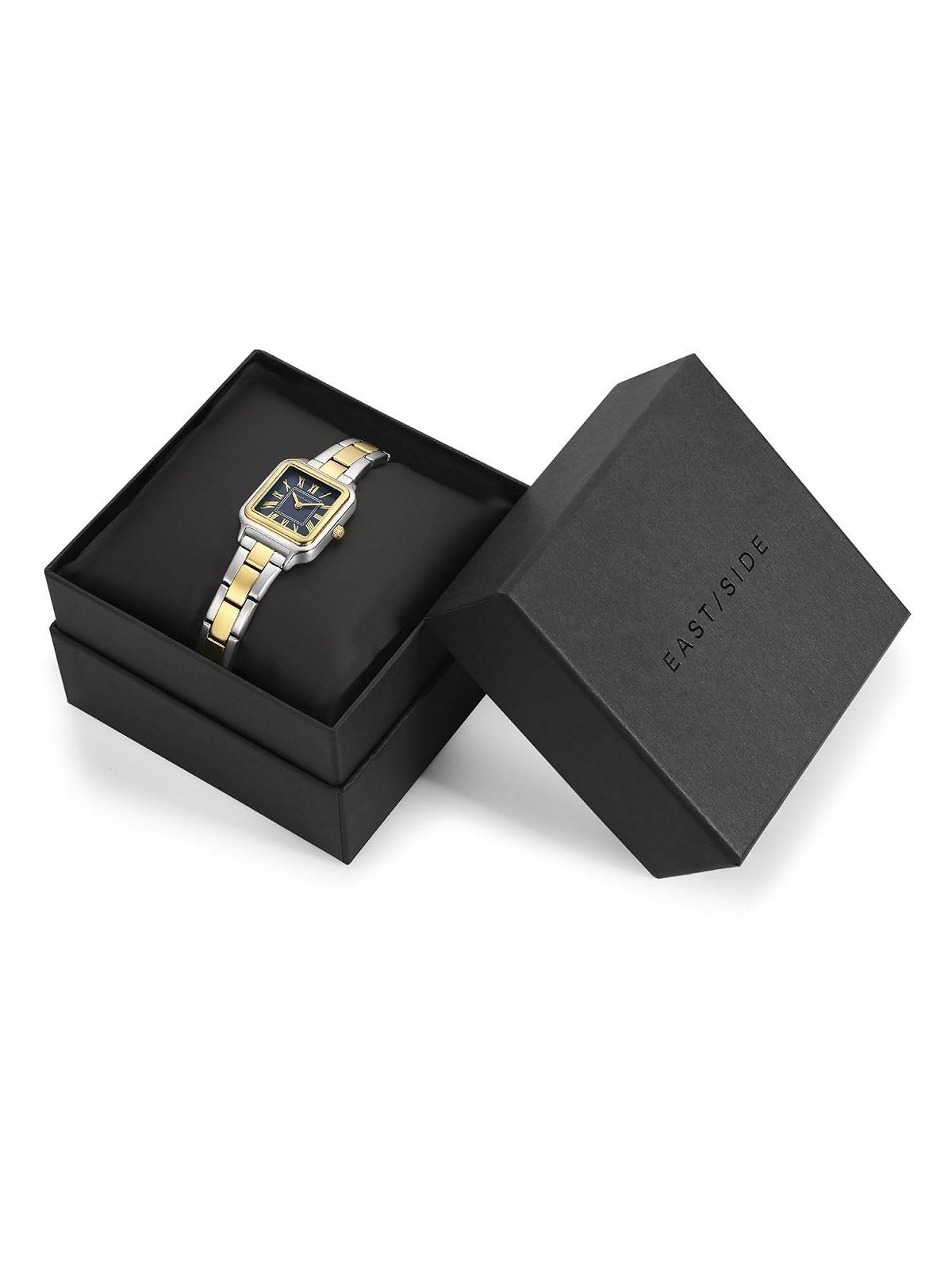 Часы женские Eastside 10080135 Аналоговый Кварцевый Механизм Серебряный/Желтое Золото, фото №8