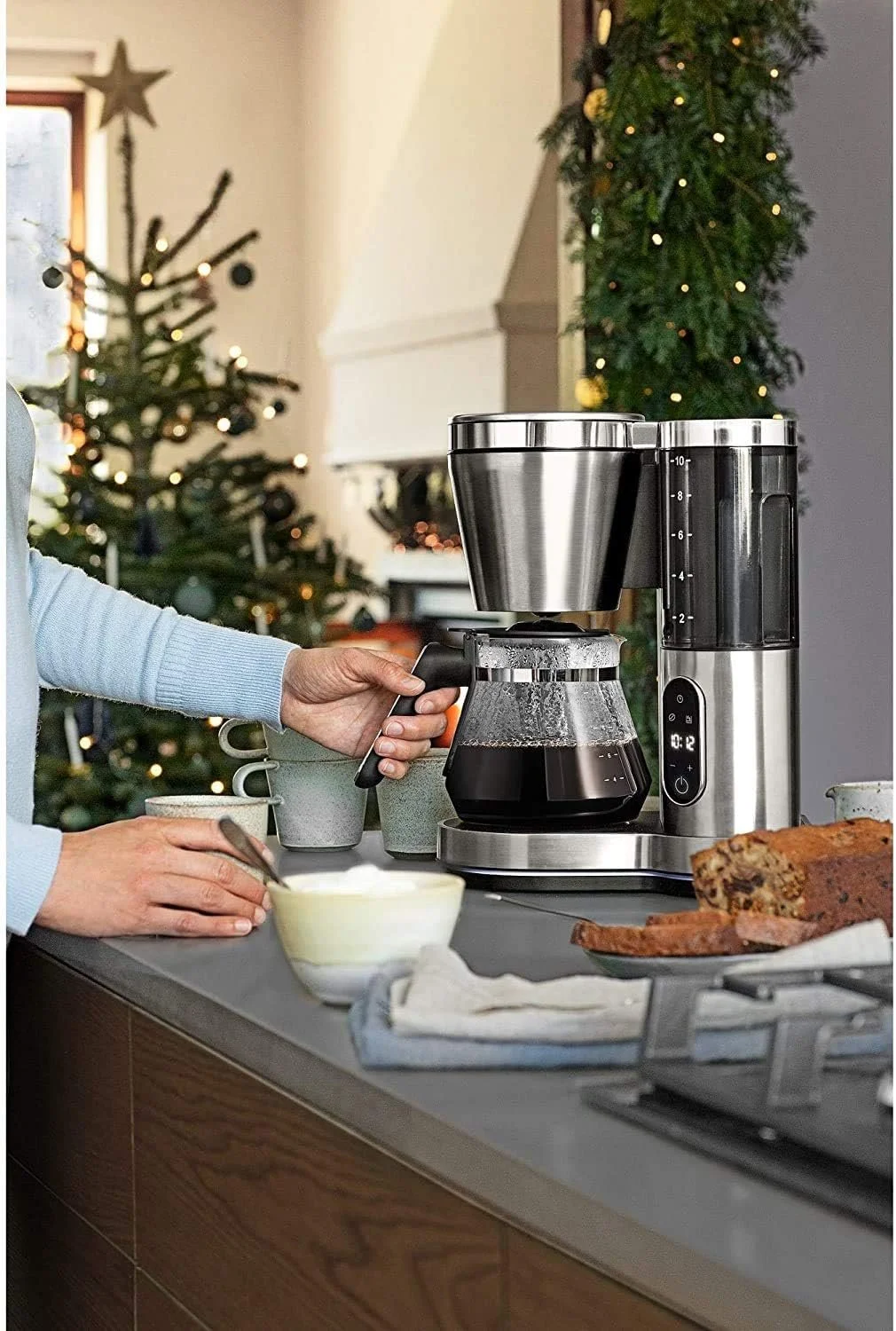 Капельная кофеварка WMF Lono Aroma 1000 Вт 1.25 л 10 чашек Matt Stainless Steel, фото №6