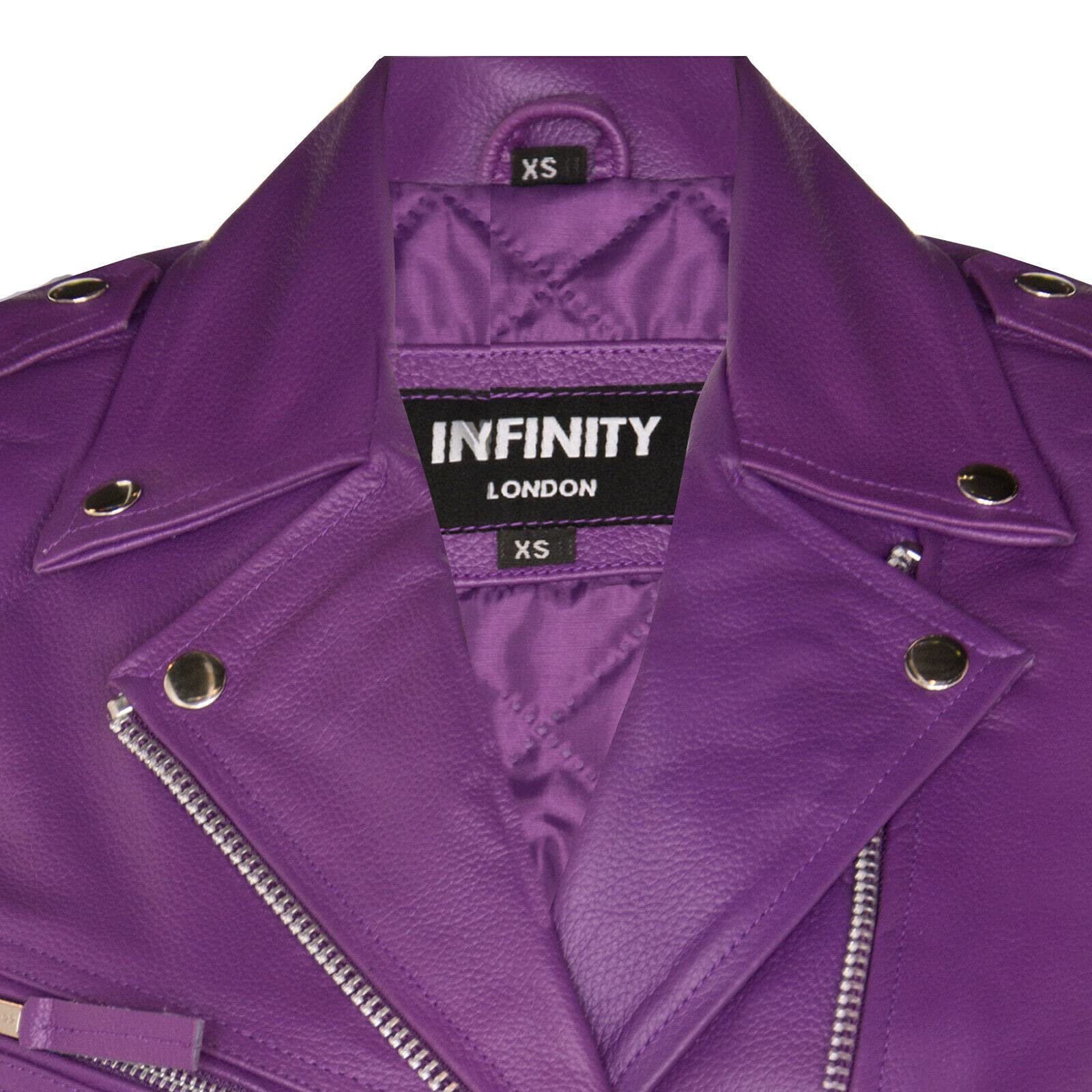 Куртка Infinity Leather Женская 100% Натуральная Кожа Классическая Байкерская Коровья Кожа, фото №4
