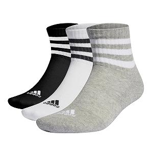 Шкарпетки adidas Unisex 3-Stripes Cushioned Sportswear Mid-Cut 3 пари - Фото 1