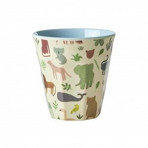 Кружка Rice Melamine Small Jungle Animals Синий 160 мл - Фото 1