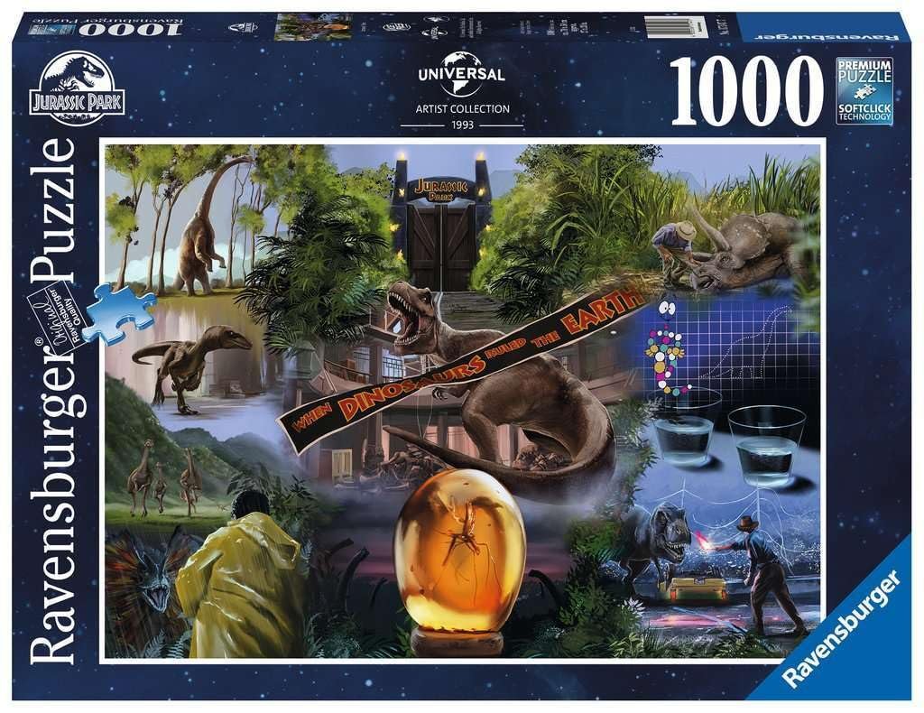Пазл Ravensburger Universal Vault 17147 Jurassic Park 1000 элементов Синий, фото №1