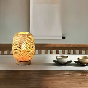 Настільна лампа Bamboo Weave Small Exquisite Japanese Style Style 1 synthetic.ua - Фото 1