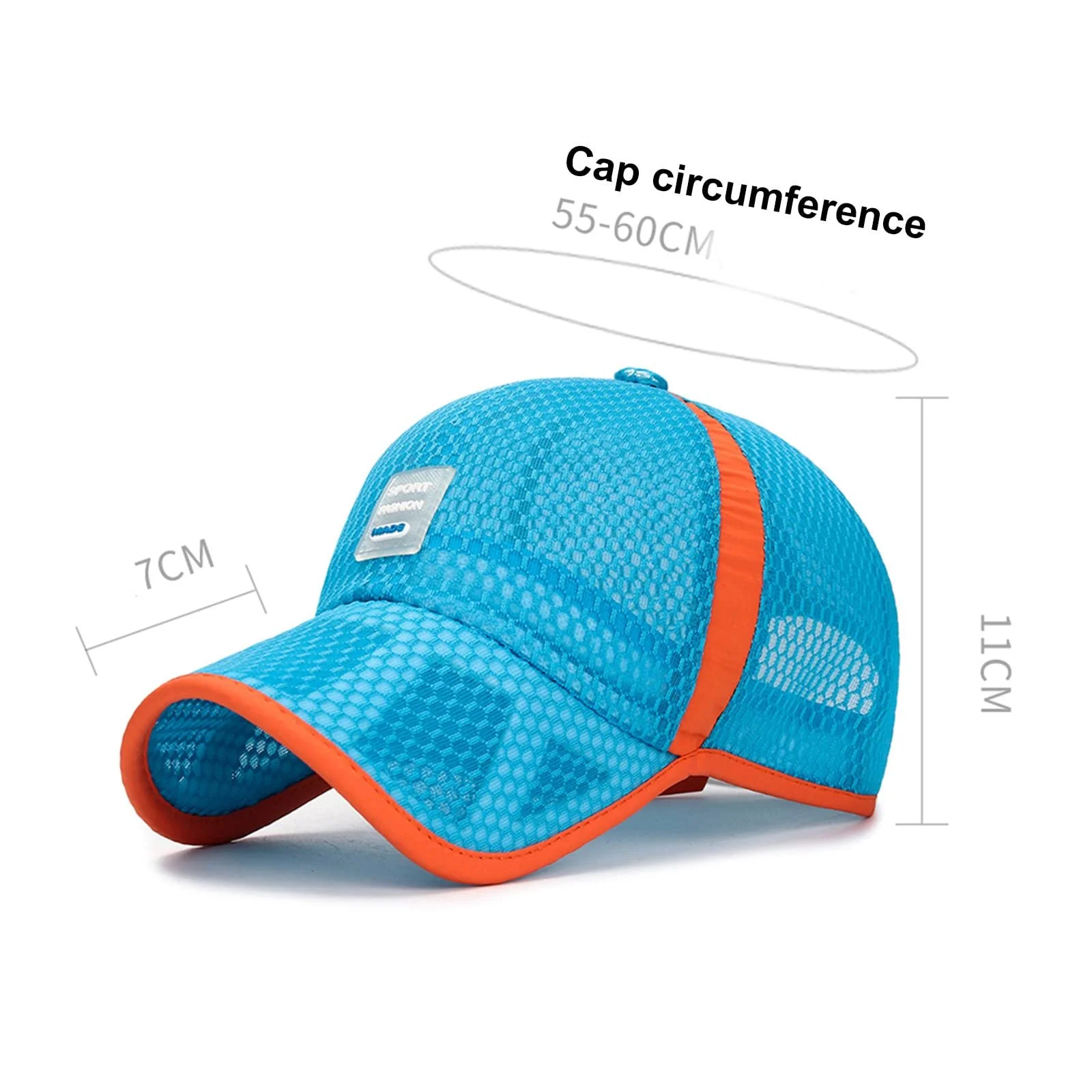 Бейсболка HZMM соломенная регулируемая низкопрофильная Classic Unisex, фото №3