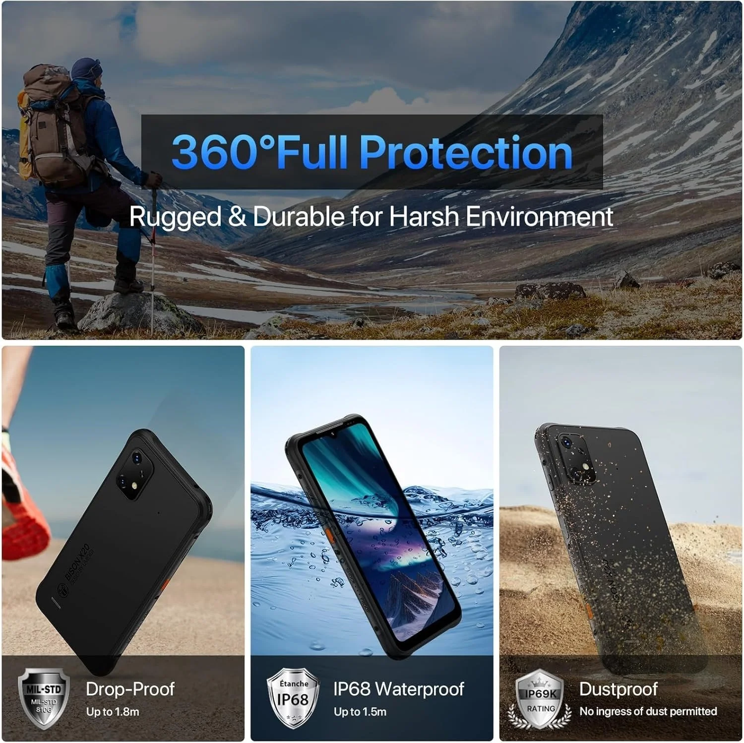 Сматфон 6.53'' UMIDIGI X20 6+6/128Gb 4G 2-SIM NFC 8 ядер 20/8Мп Android 13 Чорний, фото №5
