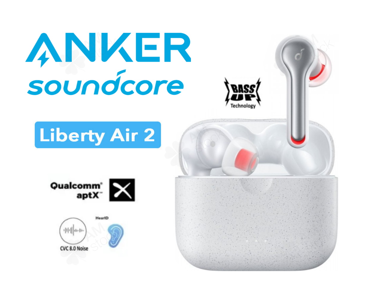 Навушники Soundcore Liberty Air 2 TWS white (SounCore TWS aptX Bluetooth 5.0 IPX5 28год музики), фото №1