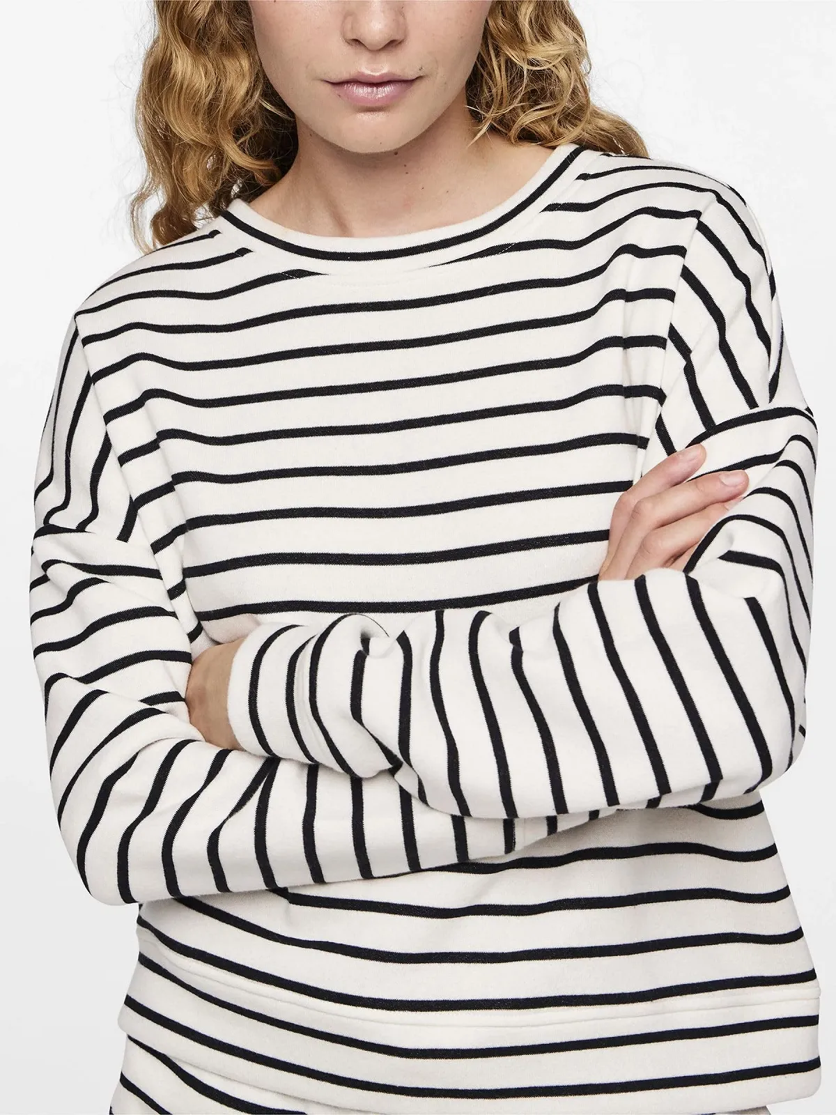 Женский свитшот PIECES Pcchilli Ls Sweat Stripes Noos, фото №5