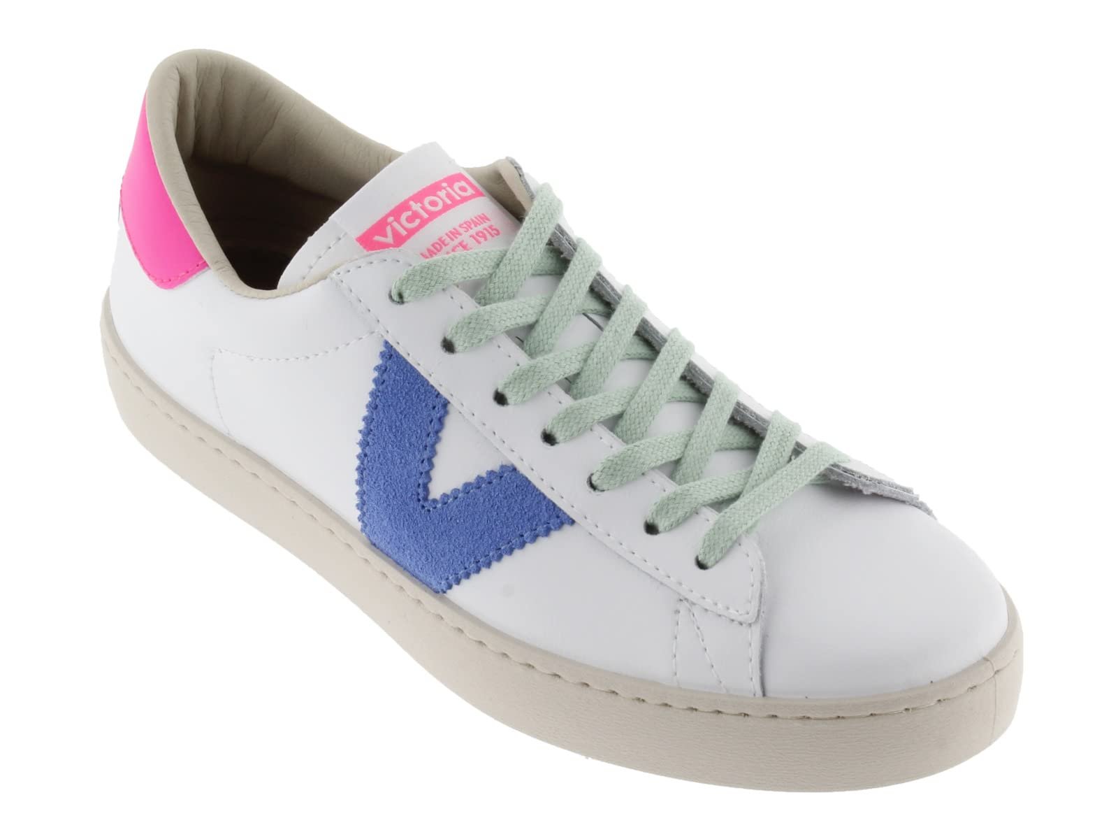 Низькі Кеди Victoria Berlin Шкіра та Контрастні Деталі & Спліт Шкіряний Носок 1126142, фото №5