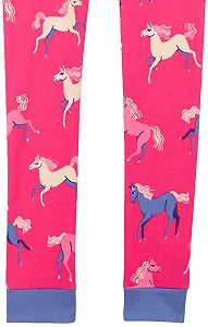 Комплект пижамы Hatley для девочек, из органического хлопка, с длинными рукавами и принтом synthetic.ua - Фото 1