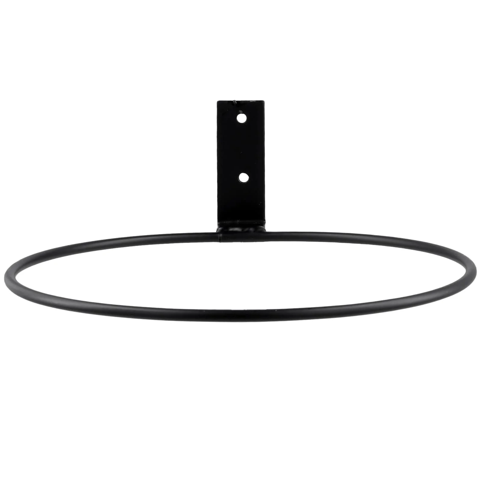 Кільце-тримач для квіткового горщика настінне набір 6 шт. 20 см металеве чорне, фото №4