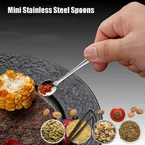 Ложка Espressol6ffel Mini, 8 шт, из нержавеющей стали, 7,5 см synthetic.ua - Фото 1