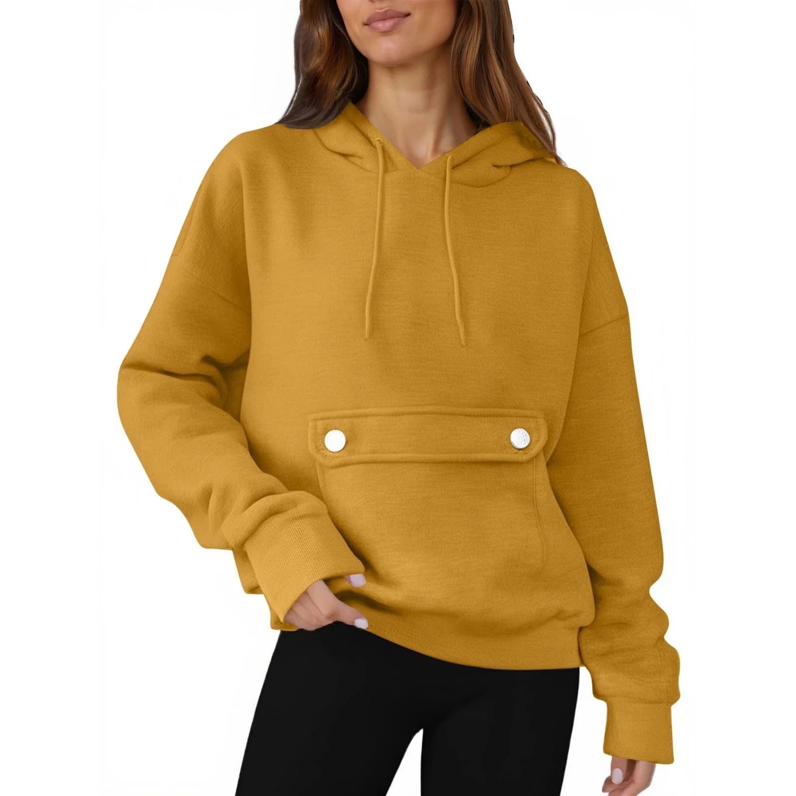 Худі AYSDSKI Однотонний Lässige Klassische Passform, фото №2 Худі AYSDSKI Однотонний Lässige Klassische Passform, фото №2