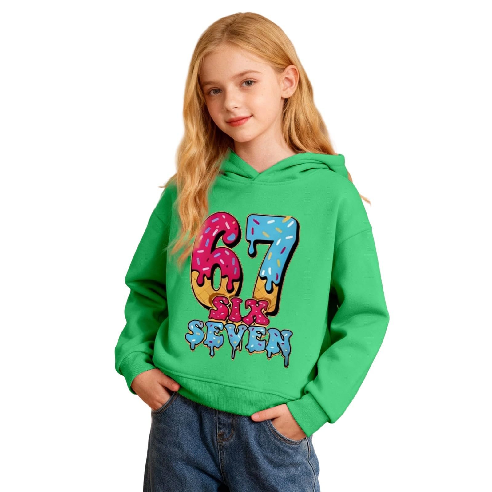 Худі Generisch Для Хлопчиків Дівчаток Толстовка Six Seven, фото №5