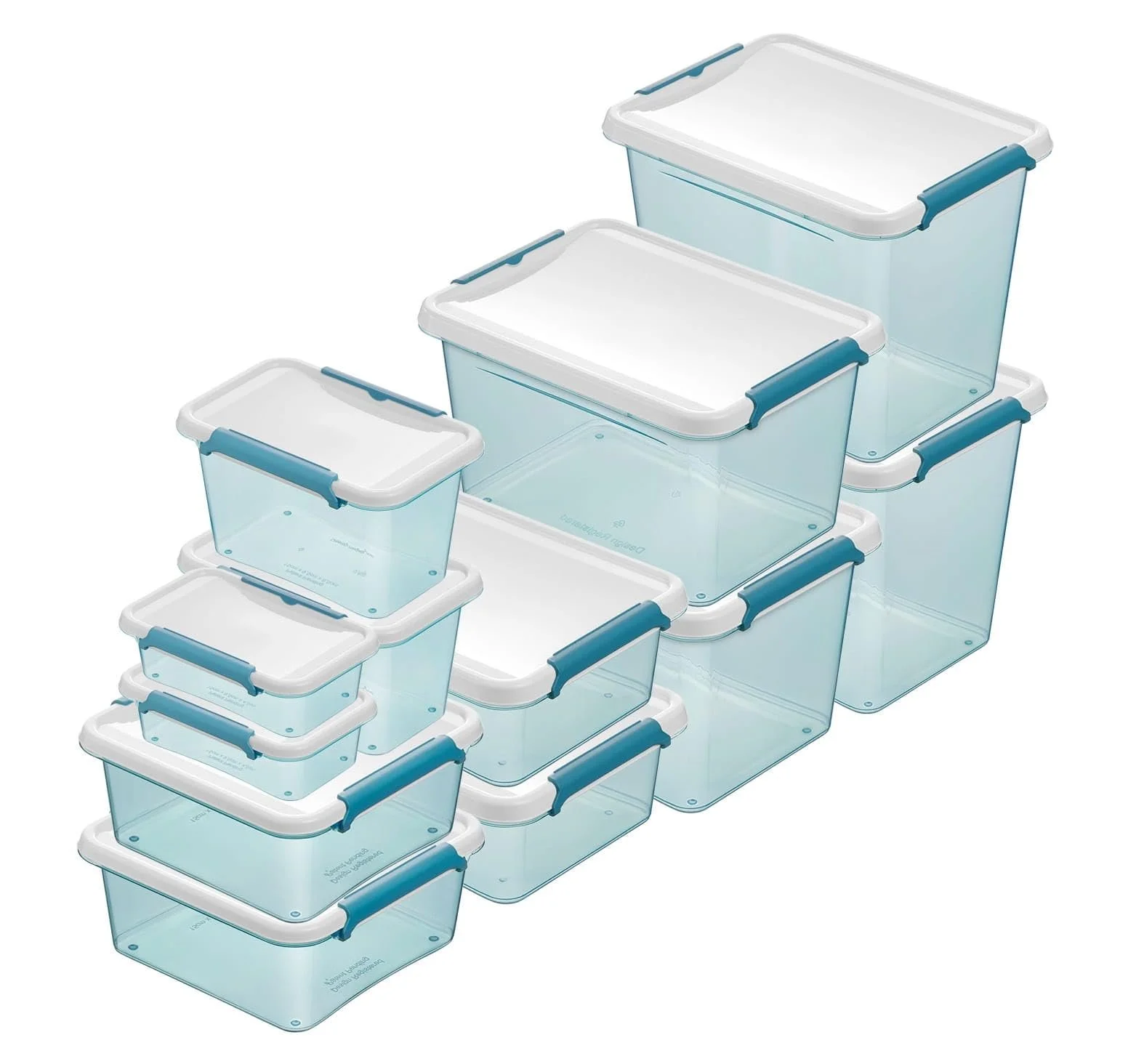 Контейнери для зберігання їжі Set of 6 0.6 л 15 x 15 x 4.5 см, фото №5 Контейнери для зберігання їжі Set of 6 0.6 л 15 x 15 x 4.5 см, фото №5