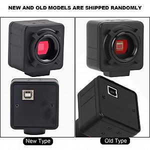 Цифровая камера 5.0MP USB HD CMOS Цифровой электронный окуляр камеры с адаптером для микроскопа Черный - Фото 1