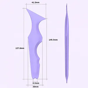 Шаблон для підводки очей Flexible Eyeliner Schablonen Make-up (Фіолетовий) synthetic.ua - Фото 1