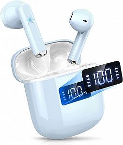 Bluetooth наушники Wireless Bluetooth 5.3 In-Ear Mini с 4 ENC шумоподавляющими микрофонами, 25H Playtime, LED дисплей, IP7 водонепроницаемые - Фото 1