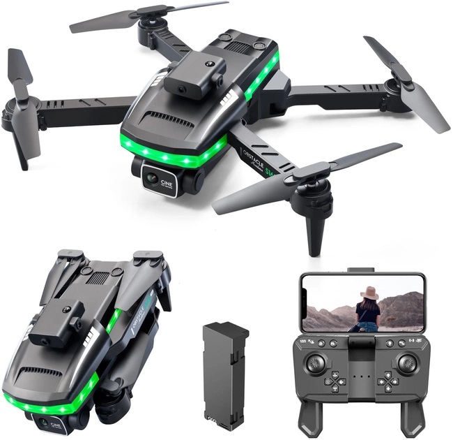 Квадрокоптер S162 з 4K камерою до 20 хв кейсом Чорний 050665 Drone, фото №4