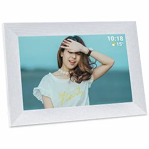 Цифровая фоторамка Golony Frameo 10.1 Inch 1280 x 800 IPS Touch Screen 16 GB WiFi White synthetic.ua - Фото 1