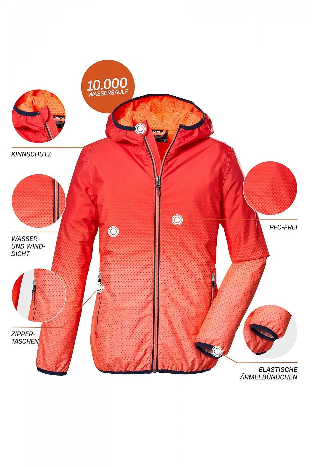 Куртка Killtec Kos 331 Grls Функциональная куртка / Куртка для активного отдыха с капюшоном, фото №3