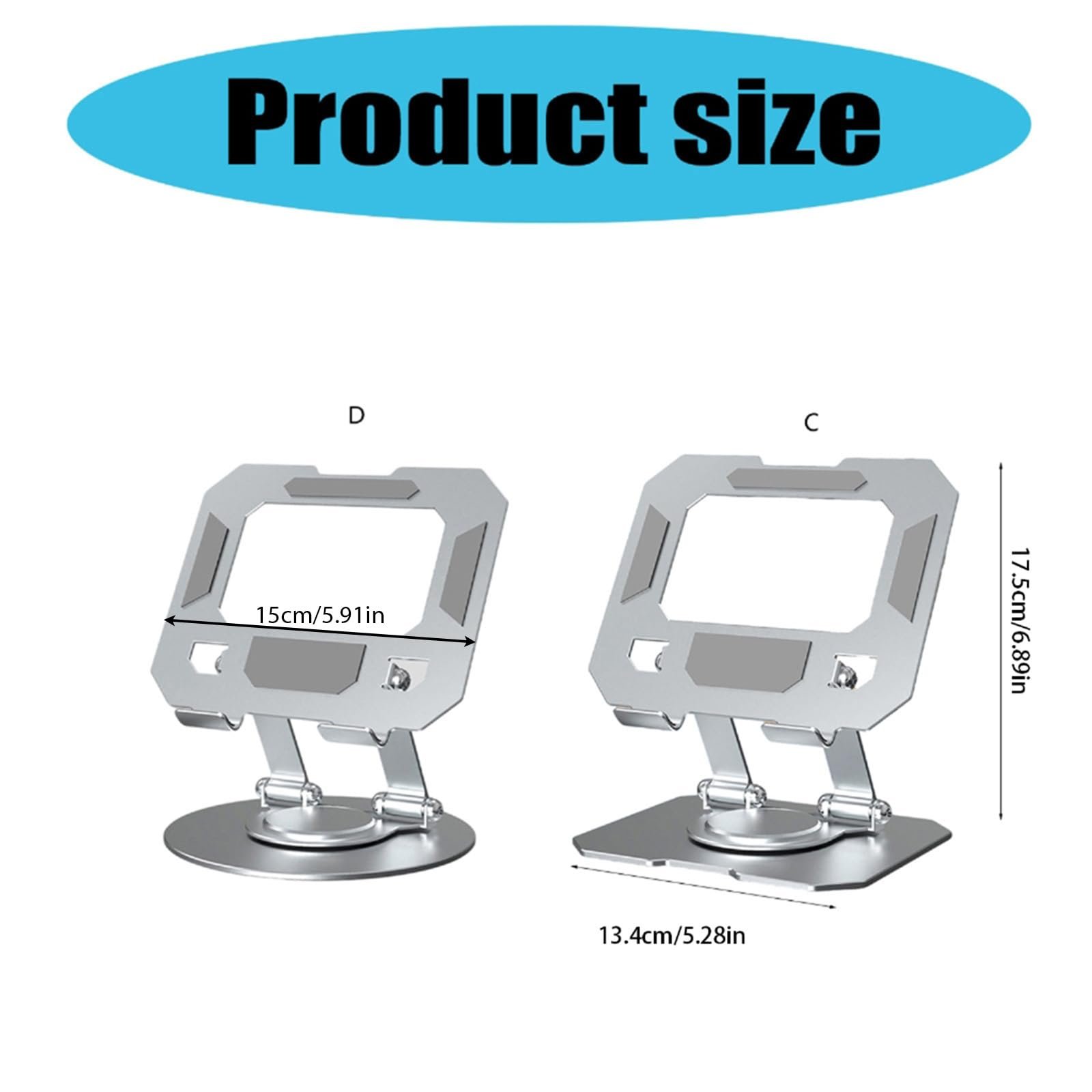 Подставка для ноутбука с вращением на 360 градусов, регулируемая подставка для ноутбука для стола, углеродистая сталь, подставка для компьютера для ноутбука, планшета, фото №5 Подставка для ноутбука с вращением на 360 градусов, регулируемая подставка для ноутбука для стола, углеродистая сталь, подставка для компьютера для ноутбука, планшета, фото №5