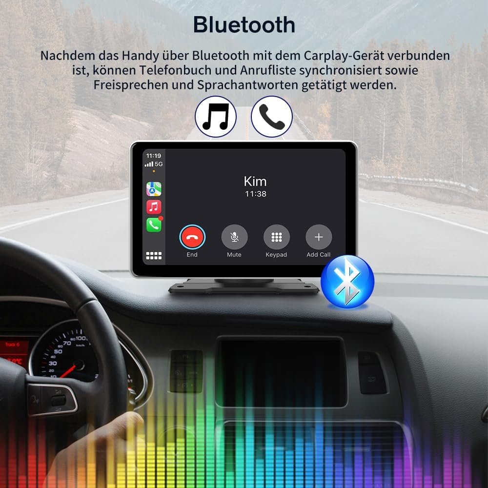Автомагнітола AWESAFE / 9" / Сенсорна / Apple CarPlay / Android Auto / Bluetooth / USB / AUX / SD slot, фото №4