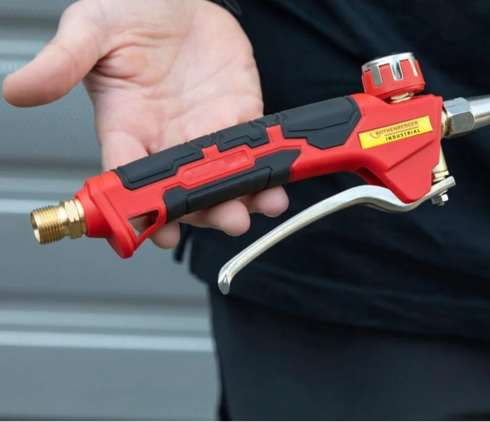 Промисловий 2-секційний нагрівальний пальник ROTHENBERGER Eco Piezo 2 Червоно-чорний, фото №2