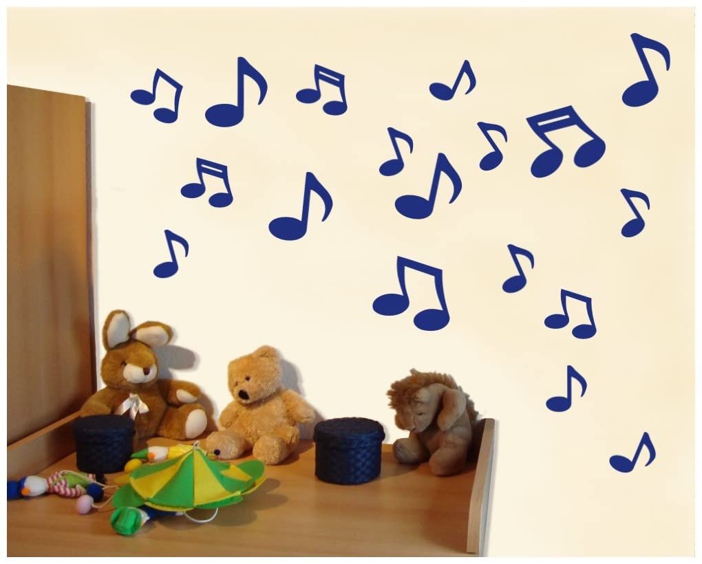 Наклейка на стіну Samunshi Music Notes 18 штук 12 x 5 см / 6 x 7,5 см Золота, фото №3 Наклейка на стіну Samunshi Music Notes 18 штук 12 x 5 см / 6 x 7,5 см Золота, фото №3