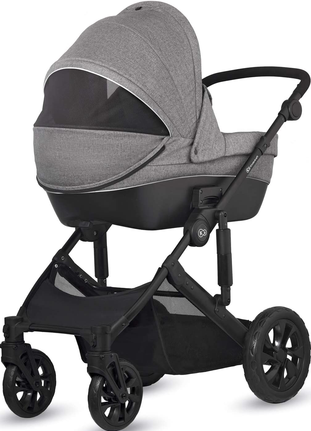Универсальная коляска Kinderkraft Prime Lite 3-в-1 Серая, фото №1