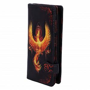 Кошелек Anne Stokes Phoenix Rising Mythical Bird Embossed Черный 18.4 см Полиуретан synthetic.ua - Фото 1