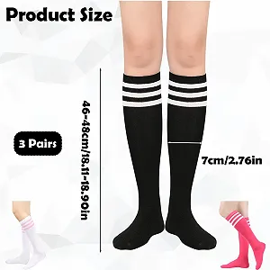 Жіночі гольфи в смужку (3 пари) synthetic.ua - Фото 1