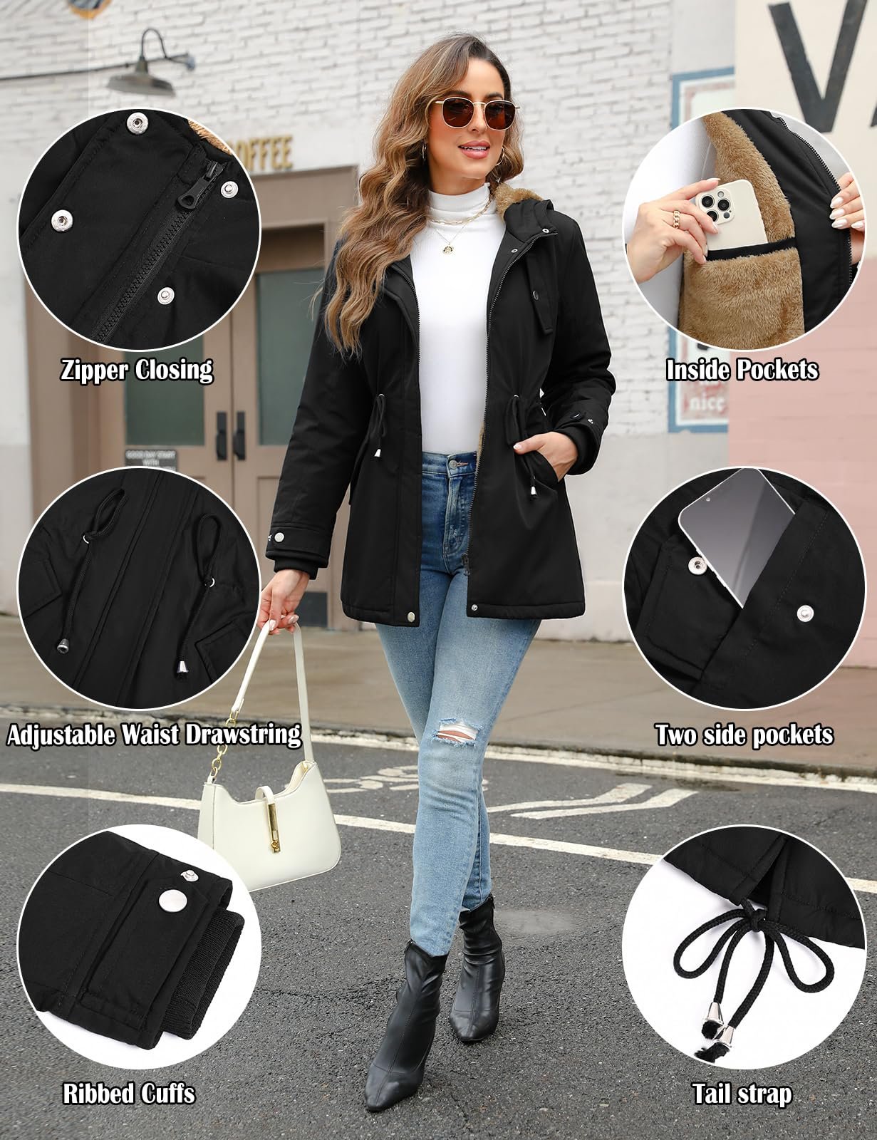 Женская Зимняя Куртка Nadeer Длинная, фото №4 Женская Зимняя Куртка Nadeer Длинная, фото №4