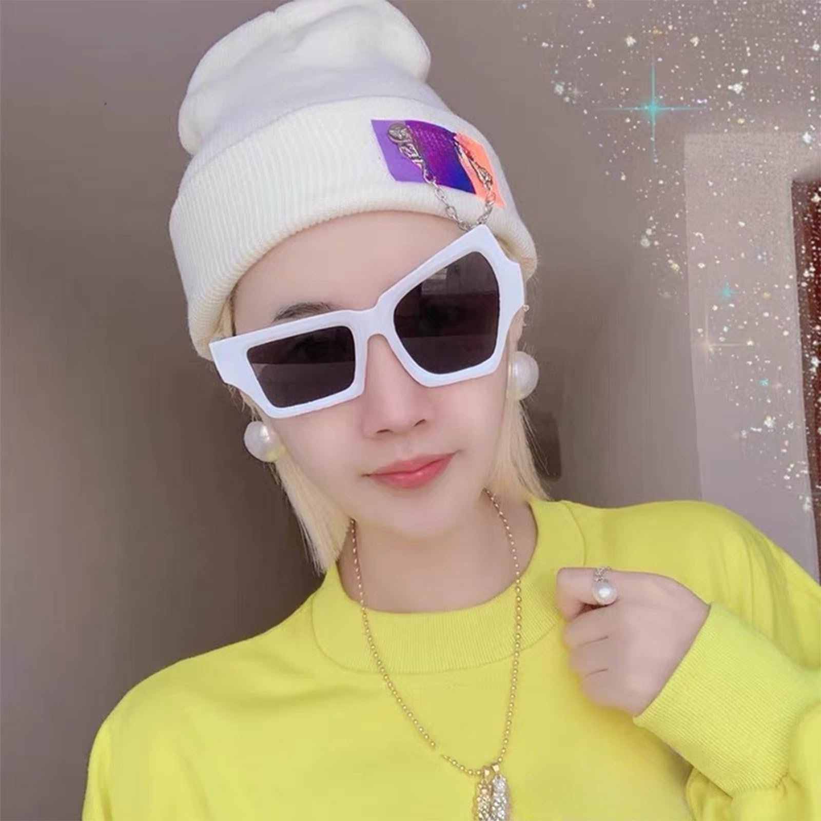 Сонцезахисні окуляри KASESSS Незвичайної форми Чорний, фото №5