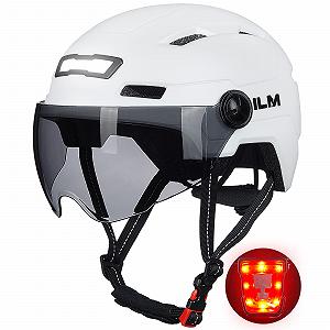 Шолом велосипедний ILM E3-10L з козирком та LED підсвічуванням - Фото 1