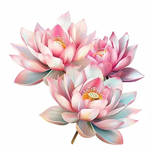 Наклейка на стіну GRAZDesign Bathroom Water Lily Wellness 30 x 30 см synthetic.ua - Фото 1