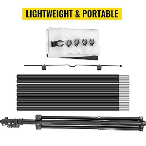 Проекційний екран із штативом VEVOR DM-ABS-100 4K Ultra HD White/Black synthetic.ua - Фото 1