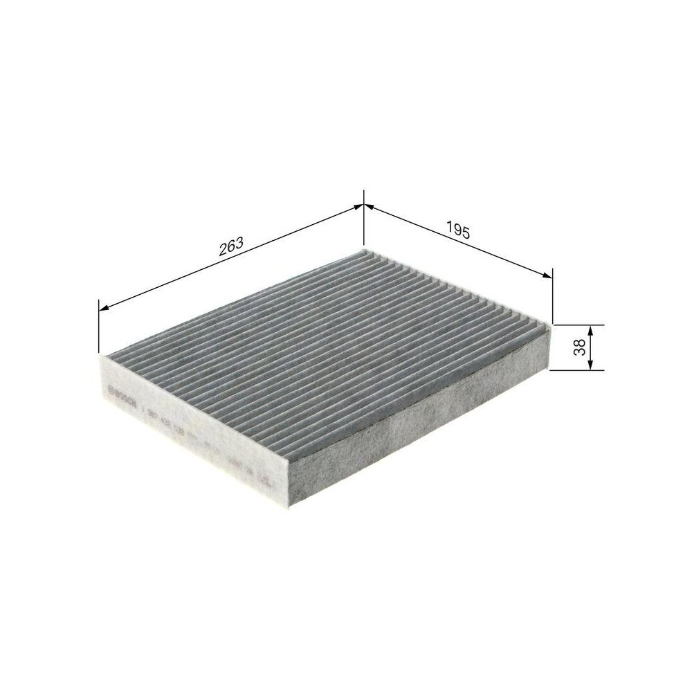 Фільтр салону BOSCH 1 987 432 538 для ALFA ROMEO FIAT GMC LANCIA NISSAN, фото №1