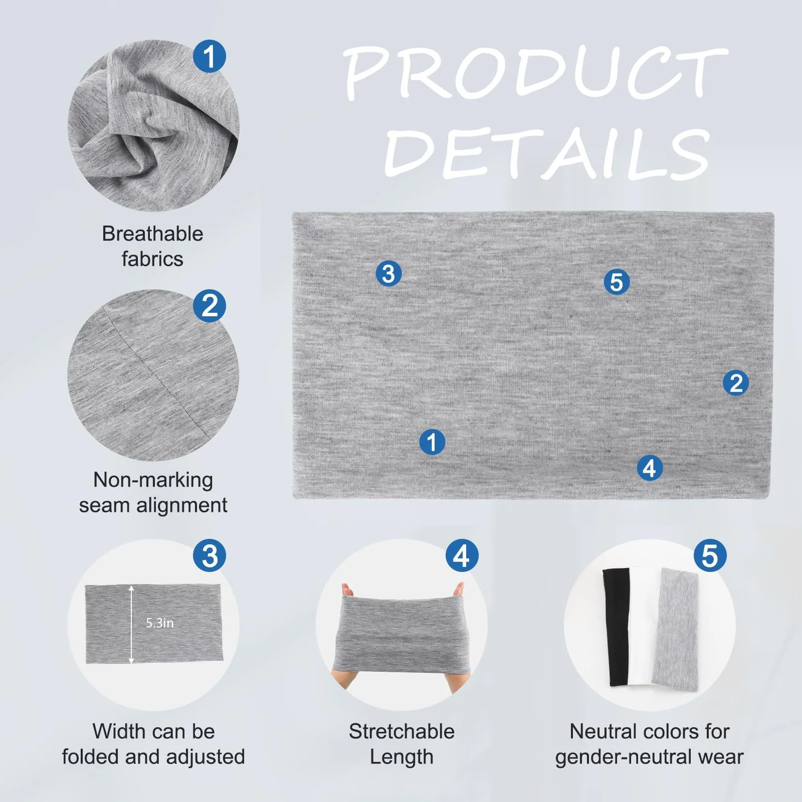 Пов'язка на голову Широка Hebterrka, фото №3