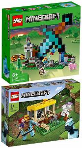Конструктор Lego Minecraft 21244 Outpost "Меч" та 21171 Стійло для коня комплект із 2 - Фото 1
