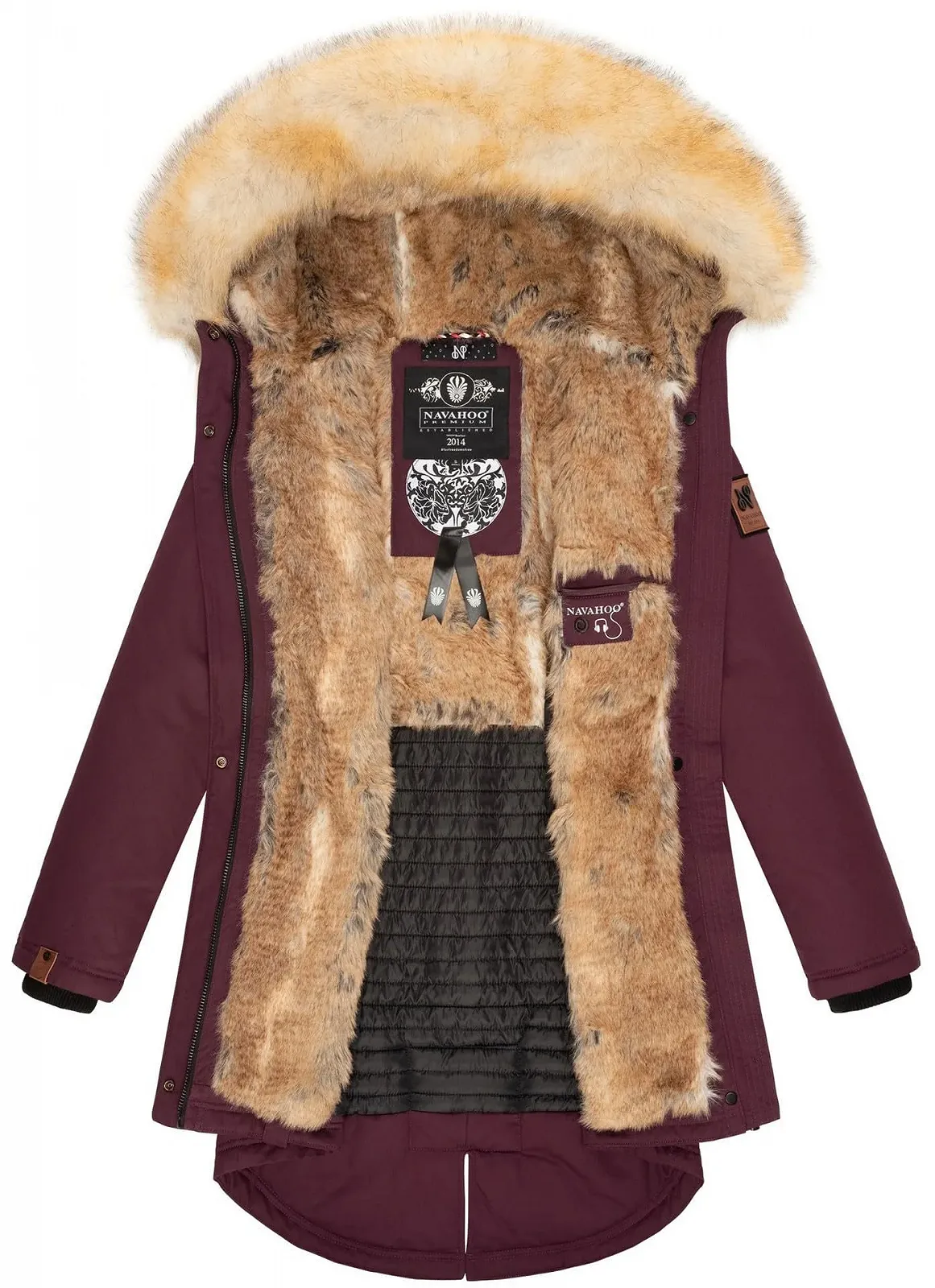 Жіноча зимова куртка Navahoo B660, довга парка з штучним хутром, фото №5 Жіноча зимова куртка Navahoo B660, довга парка з штучним хутром, фото №5