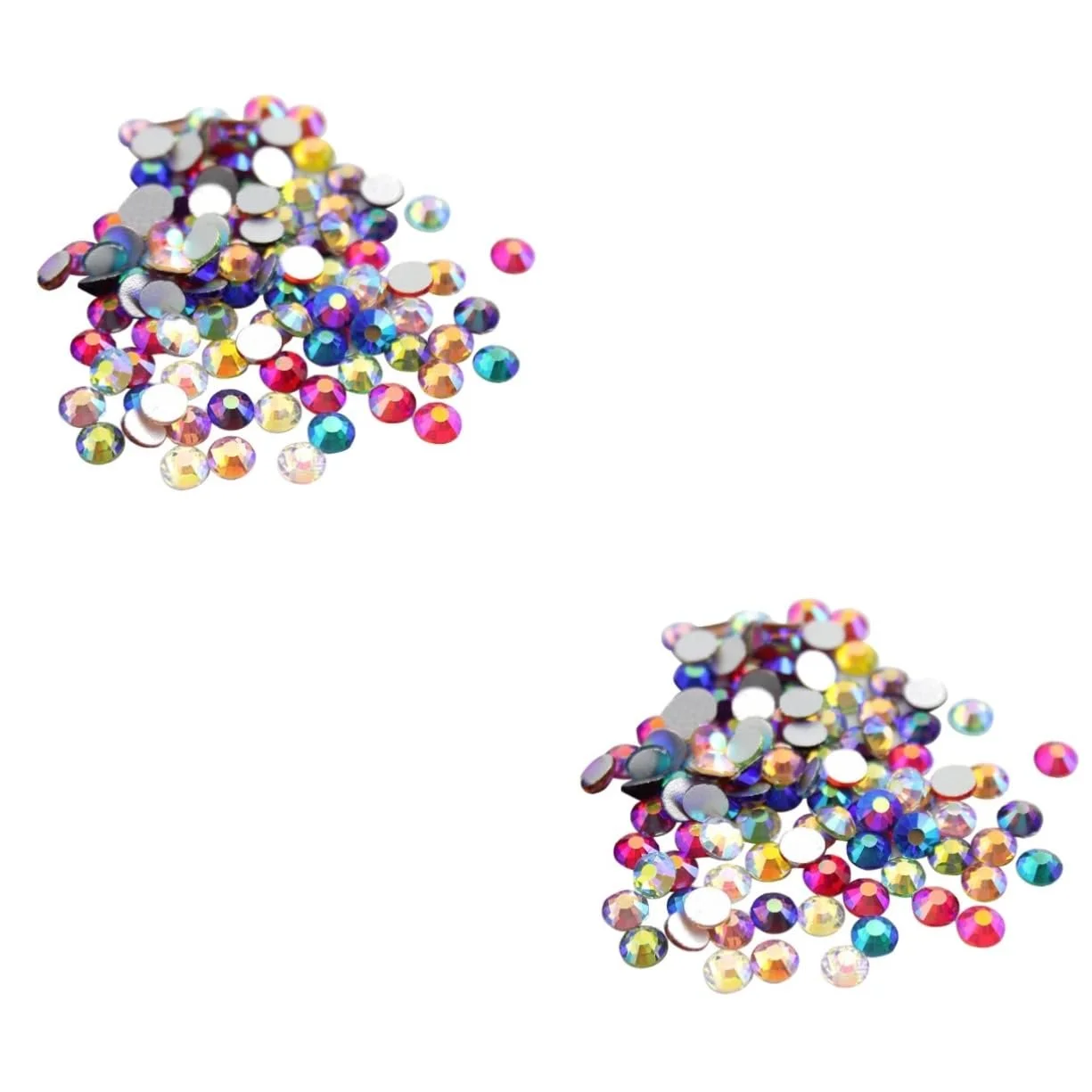 Стрази для нігтів FRCOLOR 8000 шт, різнокольорові, для манікюру, плоскі, фото №1