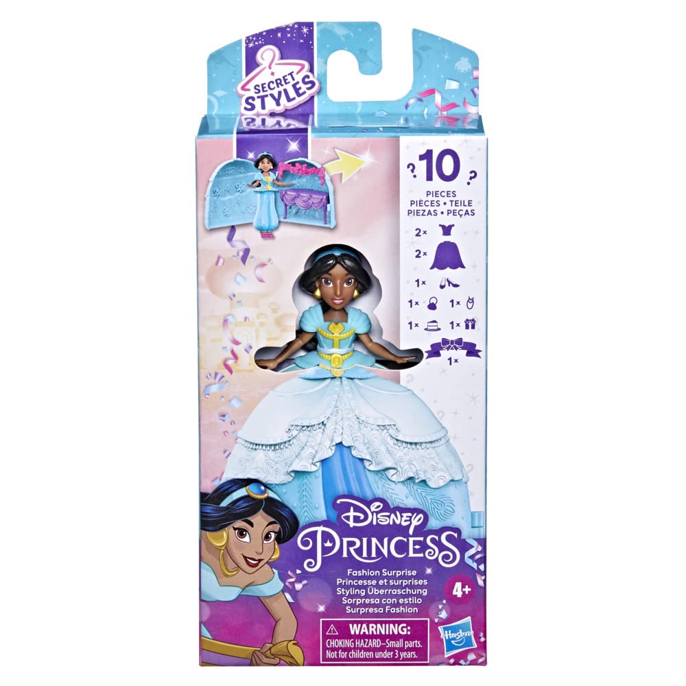 Лялька Disney Princess Secret Styles Жасмін Сюрприз зі Стилем, ігровий набір з одягом і аксесуарами, від 4 років, F3468, фото №4 Лялька Disney Princess Secret Styles Жасмін Сюрприз зі Стилем, ігровий набір з одягом і аксесуарами, від 4 років, F3468, фото №4