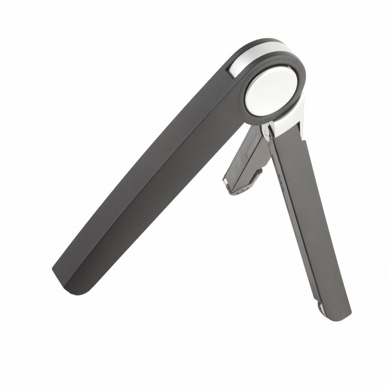 Складная подставка для ноутбука, регулируемый держатель для планшета, эргономичная подставка для ноутбука для работы дома или в офисе, алюминиевый сплав, черный, фото №9