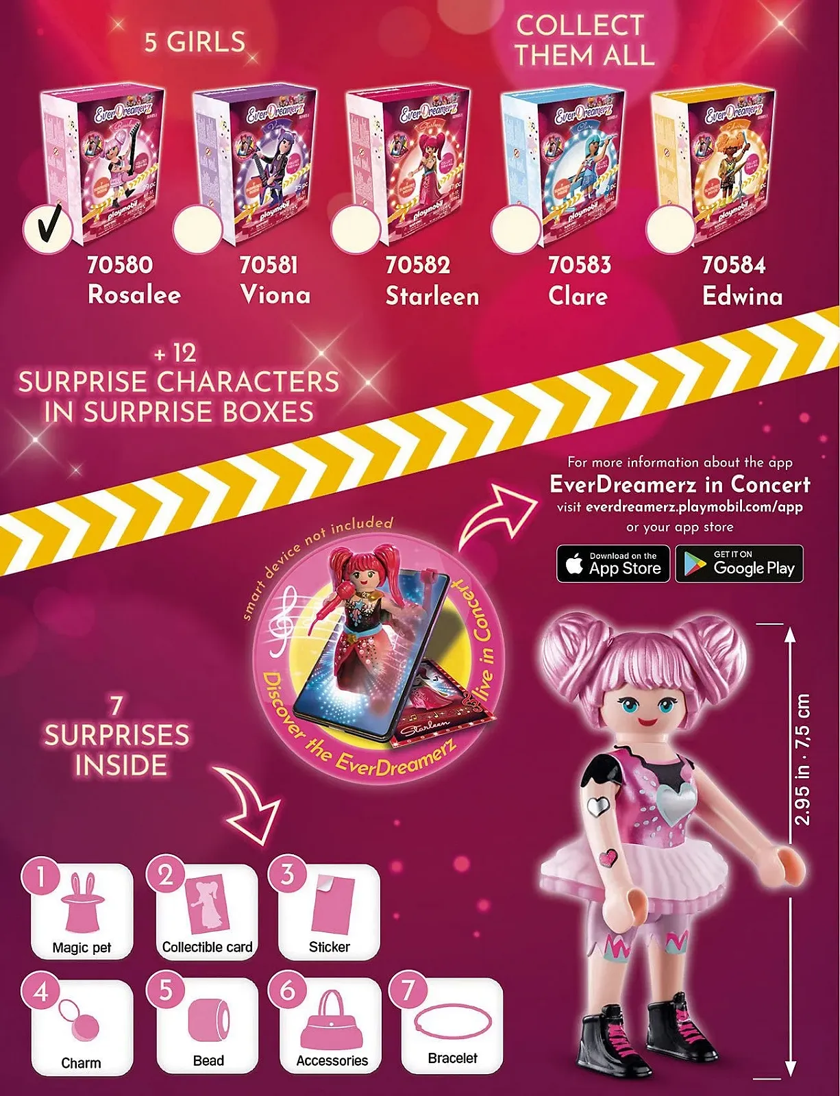 Фигурка Playmobil EverDreamerz Rosalee с подвеской электрогитары, фото №3 Фигурка Playmobil EverDreamerz Rosalee с подвеской электрогитары, фото №3