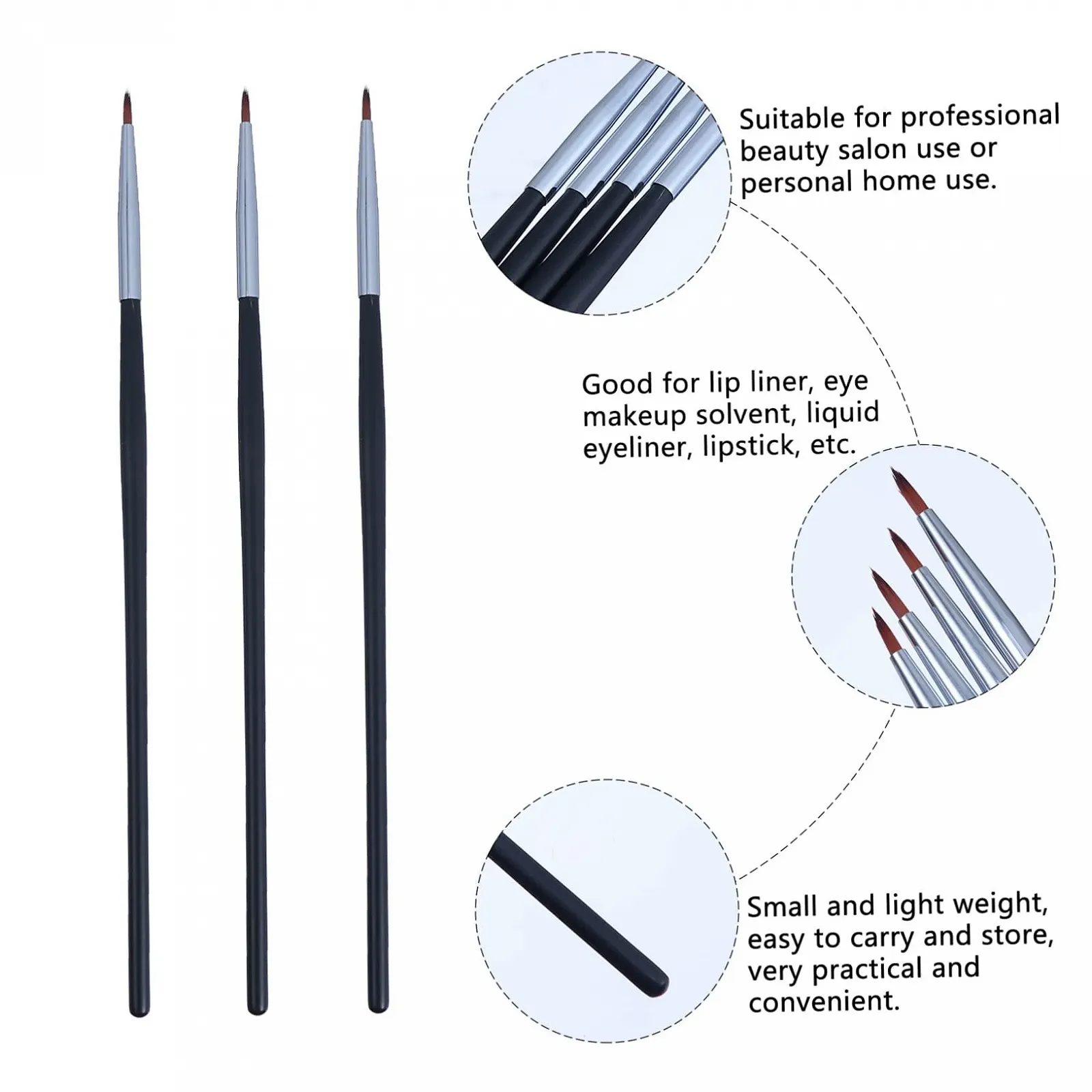 Кисточки Mikinona для подводки глаз., фото №6