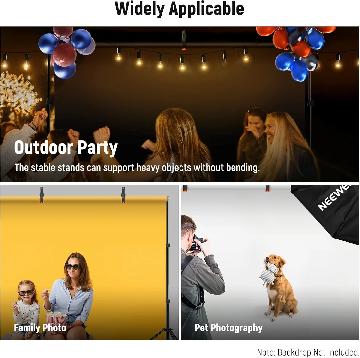 Стійка до банера 2x3 NEEWER Чорна, фото №10 Стійка до банера 2x3 NEEWER Чорна, фото №10