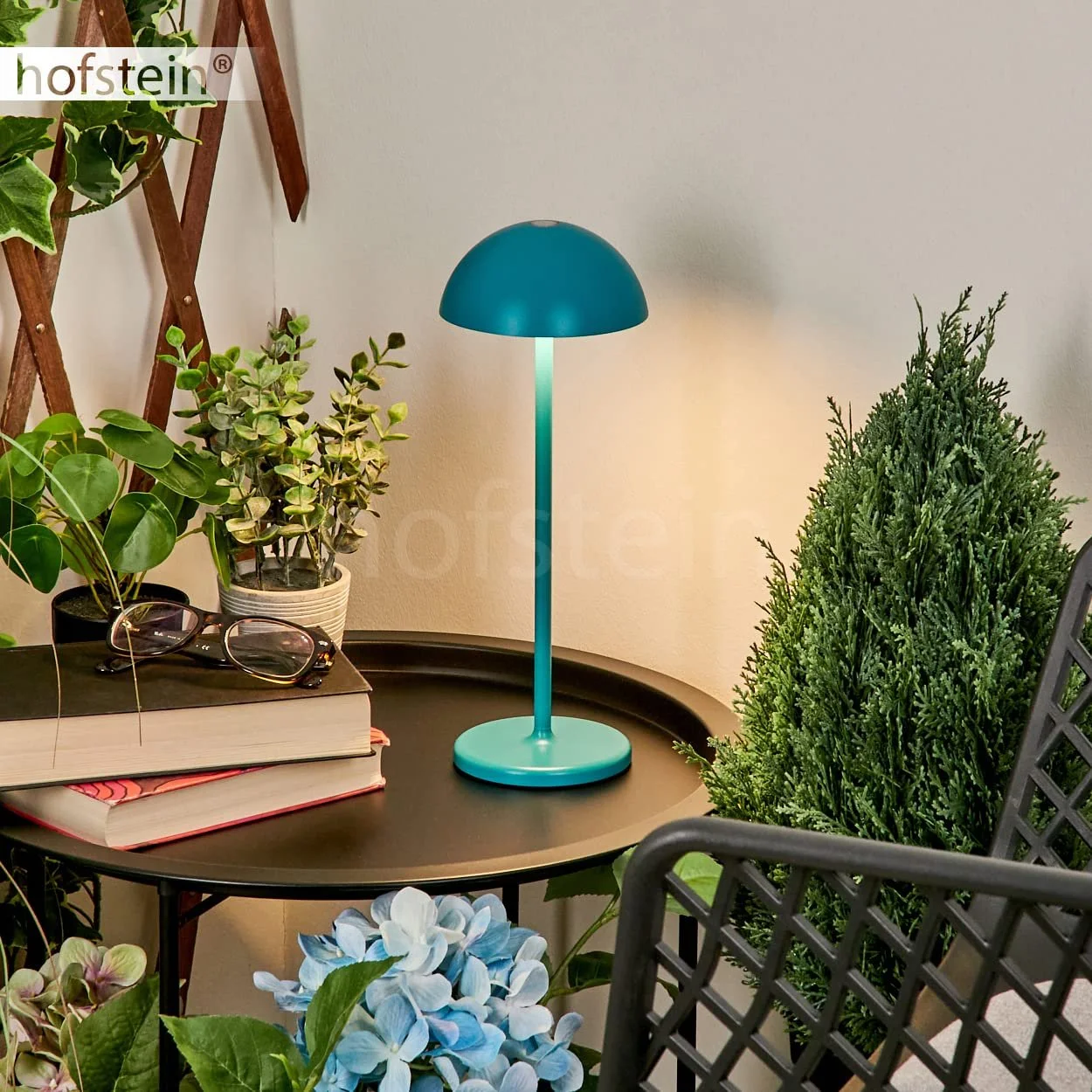 Настільна лампа Pelaro LED Outdoor акумуляторна з димером та USB 1,5 Вт 180 Лм 3000 К Синій / Білий, фото №8